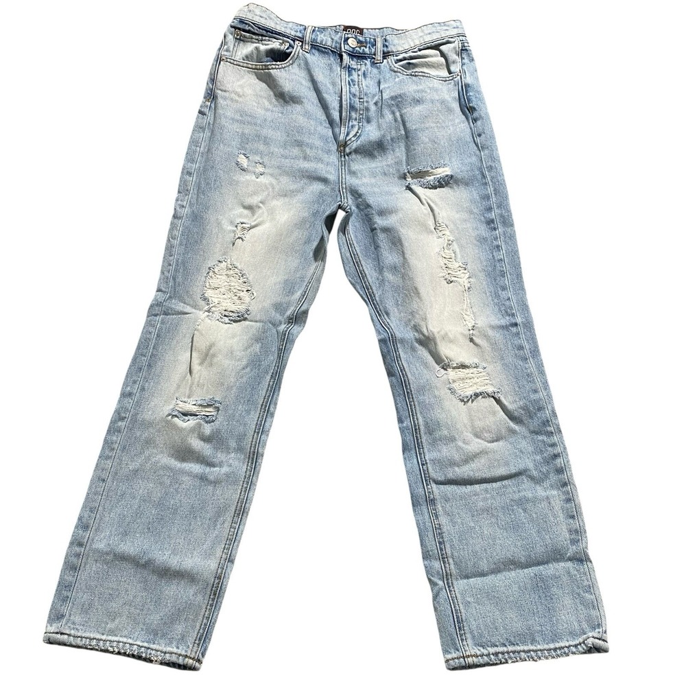 BDG Urban Outfitters Slim Straight Light Wash Ripped Jeans Size 30